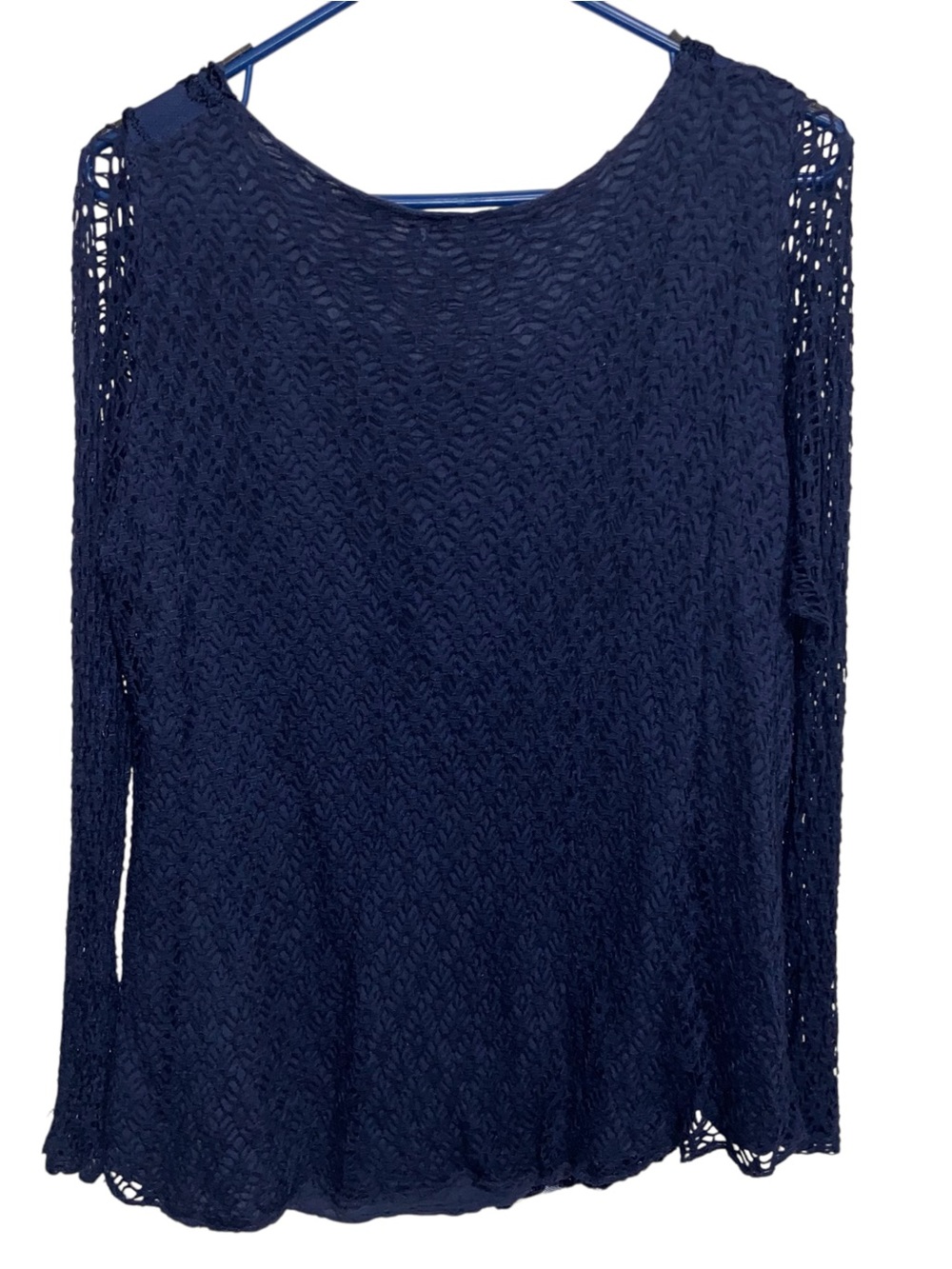 Saks Fifth Avenue Top Womens Medium Italy Whimsigoth Fairy Crochet Boho Coastal - Picture 2 of 12